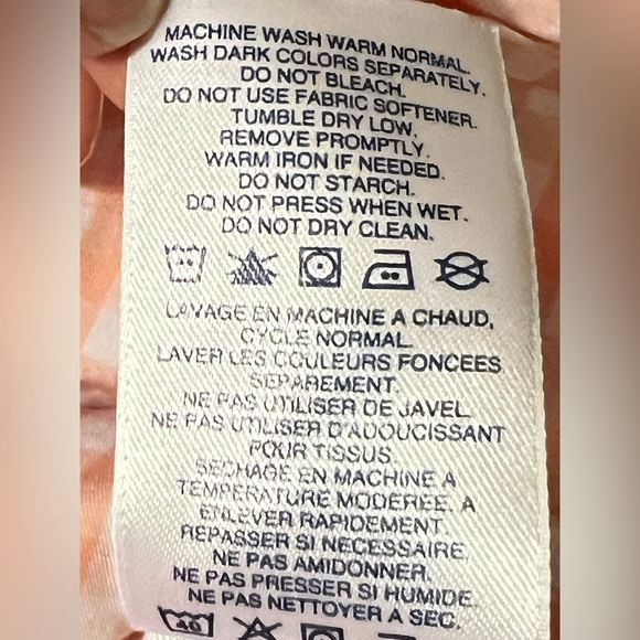 Lands End Button Up Supima Shirt size 12 - Picture 8 of 9